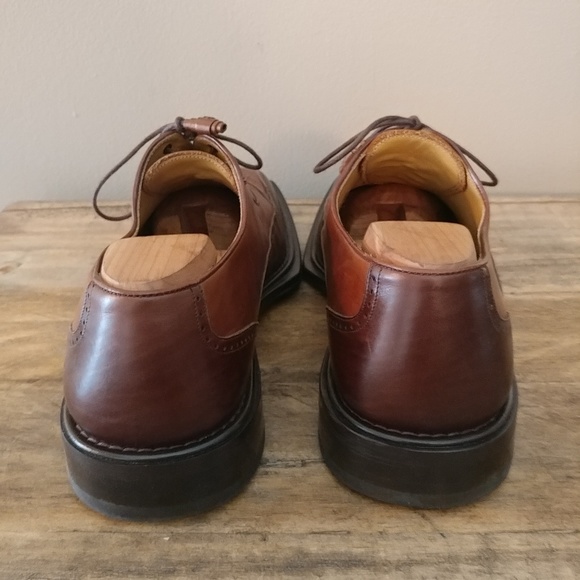 Mezlan Modica Two-Tone Wingtip Dress Shoes w/ Belt - Picture 3 of 8